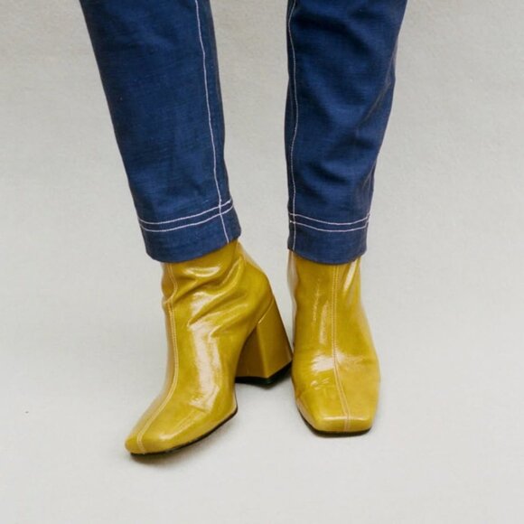 About Arianne Nico Soller Green Leather Boots – Women’s Size 8.5 - Picture 4 of 7